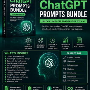 999+ ChatGPT Prompts Bundle